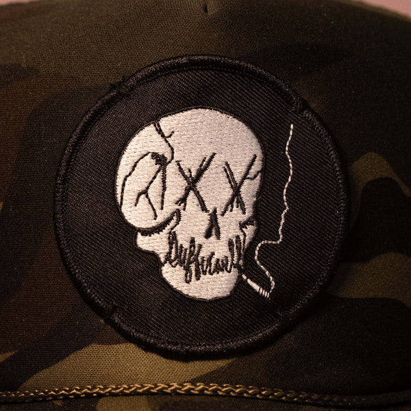 SKULL PATCH CAP - CAMO